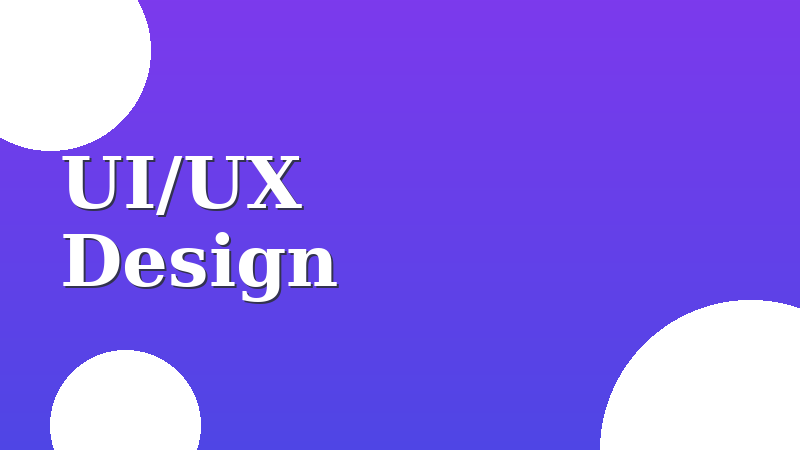 UI UX Design