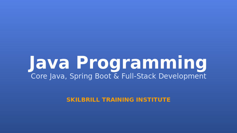 Java Programming