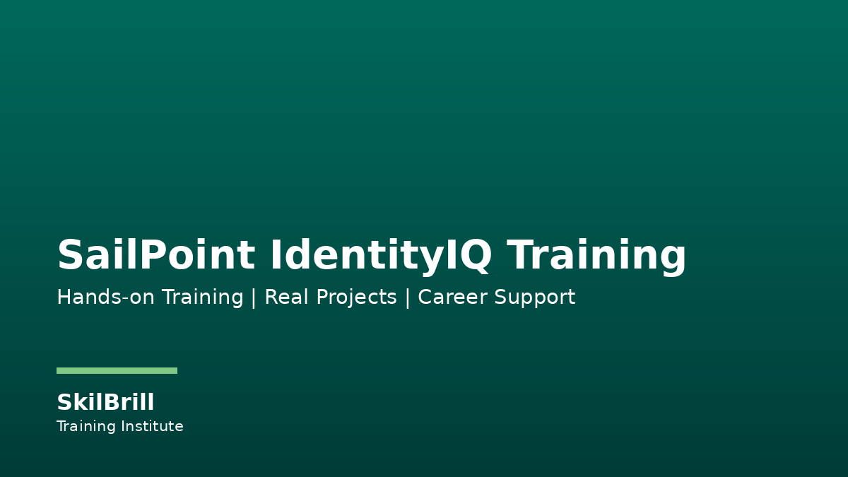 SailPoint IdentityIQ Training