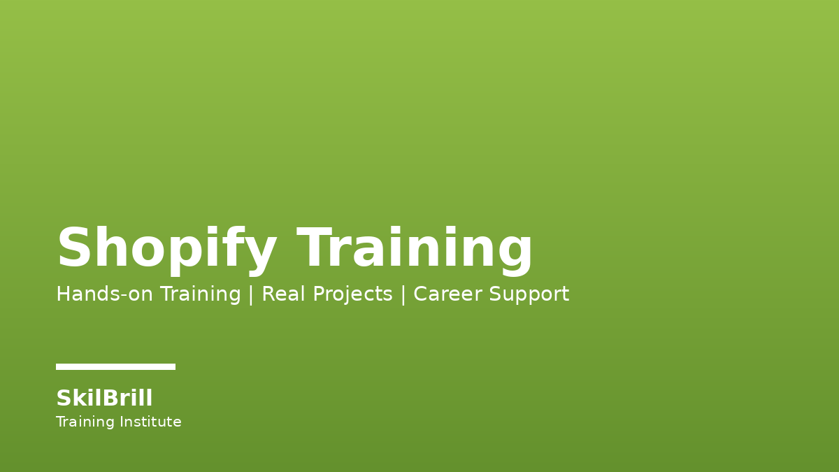 Shopify Training in Thiruvananthapuram