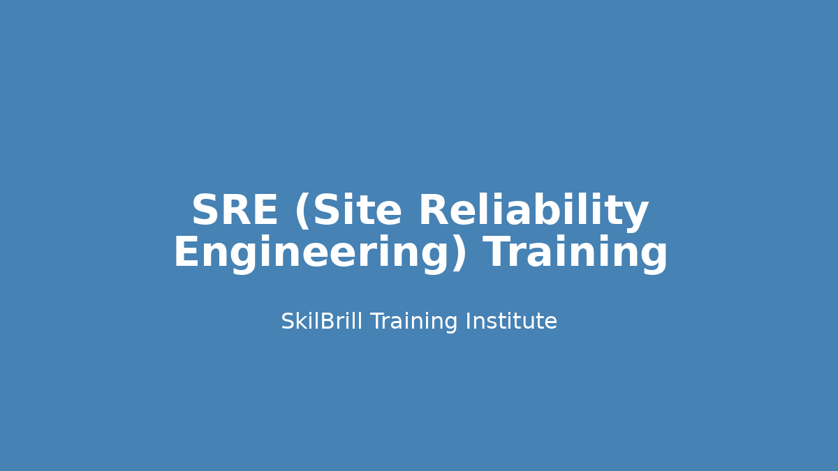 Site Reliability Engineering (SRE) Roadmap 2026: Complete Career Path for India