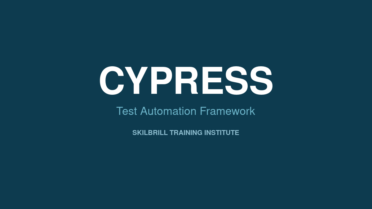 Cypress Training