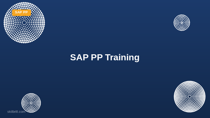 SAP PP (Production Planning) Training